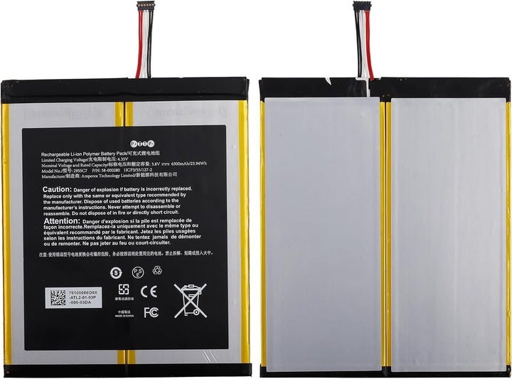 SwarKing Ersatz Akku Kompatibel mit HD 10.1 9th,M2V3R5,58-000280,2955C7 with Toolkit