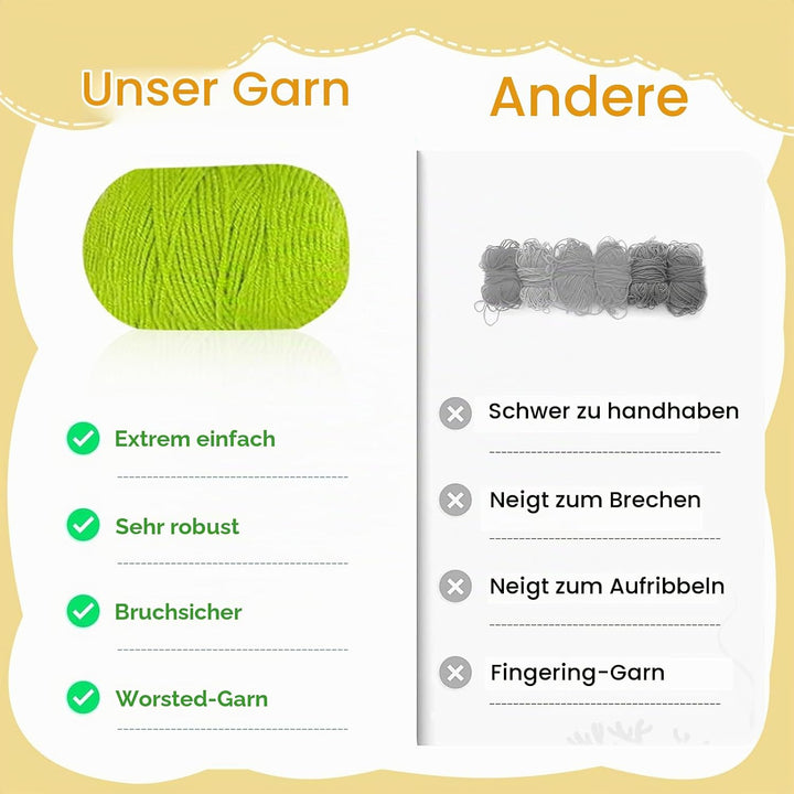 Lonsien Häkelset Kinder Tulpen Häkeln für Anfänger Komplett Amigurumi set Stricken für Anfänger Set