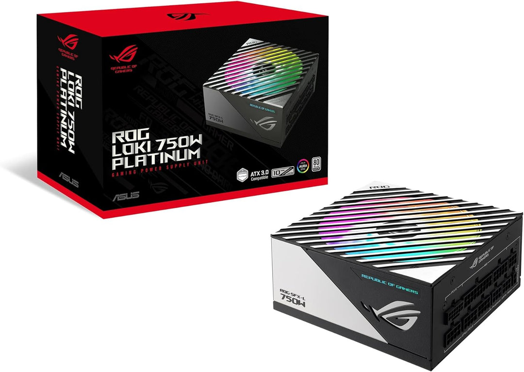 ASUS ROG Loki SFX-L 750W Platinum (Vollmodulares Netzteil, 80+, Lambda A Zertifiziert, 120mm PWM ARG