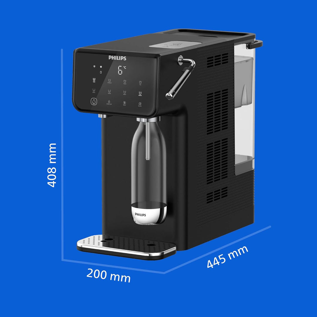 Philips Water All-in-One-Wasserstation – Sprudel, gefiltertes Heiss- und Kaltwasser, 3,8 l Fassungsv