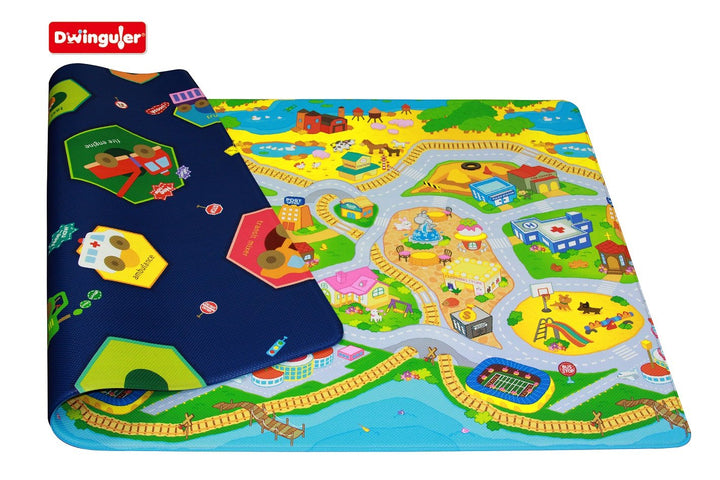 Dwinguler DW-L15-010 Kids Playmat, Mehrfarbig, Extra Large, One Size, Mehrfarbig