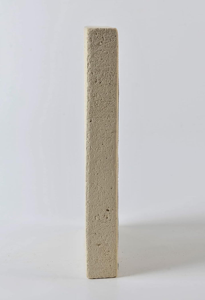 Quadratisches Lüftungsgitter aus Matera-Stein, cm20x20, externe und interne Verwendung. Handgefertig