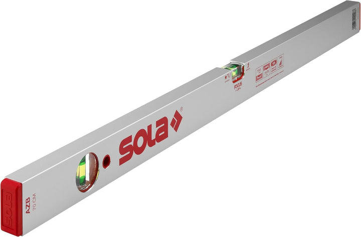 Sola 1010901 Alu-Wasserwaage "AZB 70" cm in rot 700 mm, 700 mm