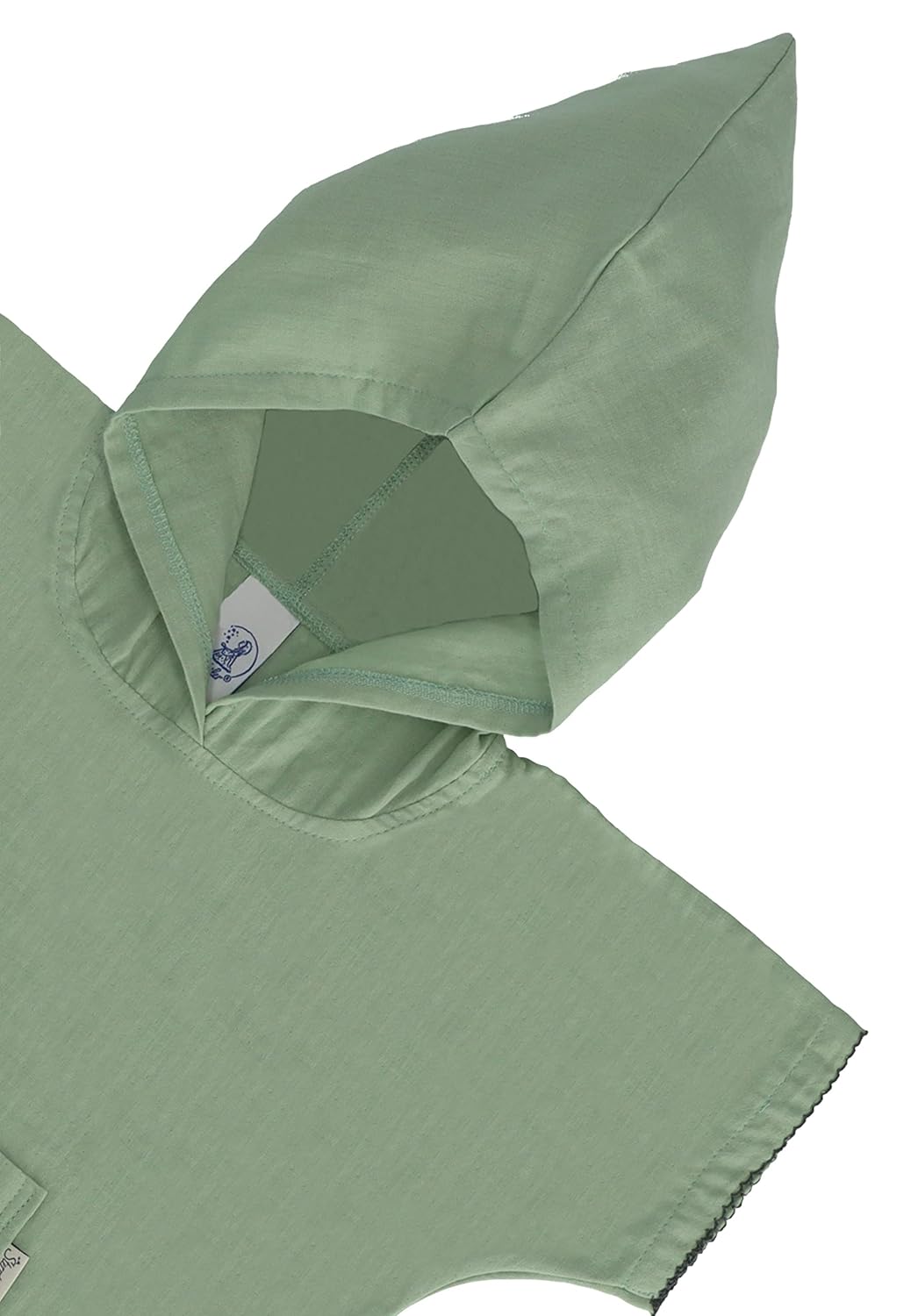 Sterntaler Unisex Kinder Poncho Affe Albert, Baumwollmusselin, mit Kapuze und Fronttasche, ideal für