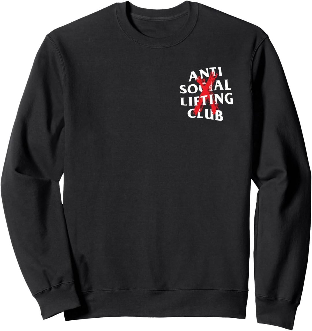 Anti Social Lifting Club: Canceled Red (vorne + hinten) Sweatshirt