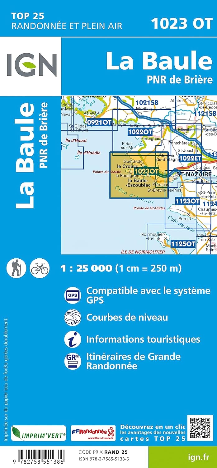 1023OT La Baule (TOP 25), Karte