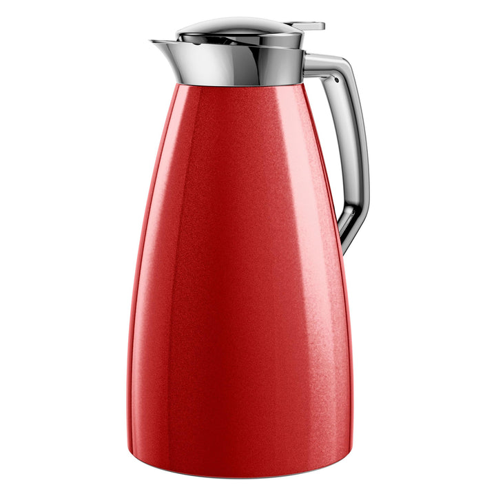Emsa F4140300 Plaza Isolierkanne | 1 Liter | Aroma Diamond | Quick-Tip-Verschluss | rot, XL, Rot