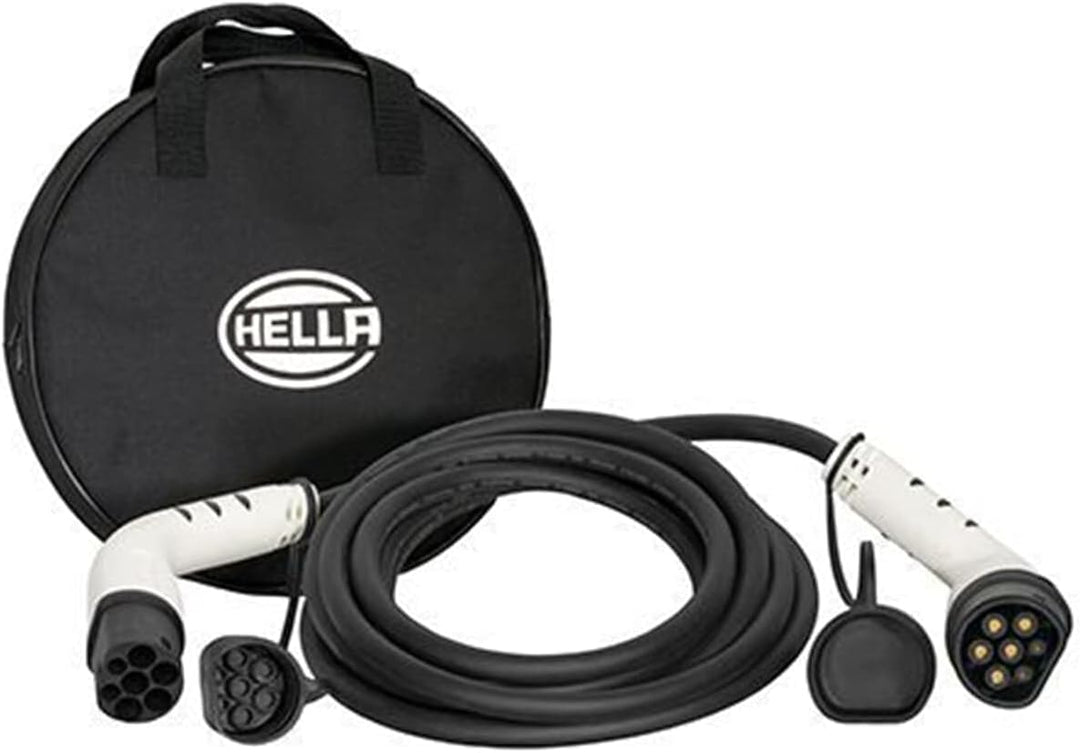 HELLA 8KE 358 255-061 Typ 2 Ladekabel 11KW für EV Elektroautos und Plug-in Hybrid - 3phasig - 16A -