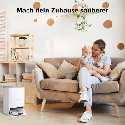 18 Stück Zubehör für Ecovacs Deebot T20 Omni / T20e Omni Saugroboter, 1 Hauptbürste 6 Wischtücher 4