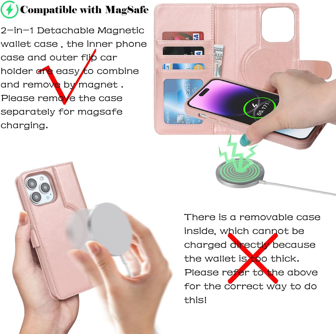 Ｈａｖａｙａ für iPhone 14 Pro Max Hülle Kompatibel mit Magsafe für iPhone 14 Pro Max Hülle Kartenetui gel