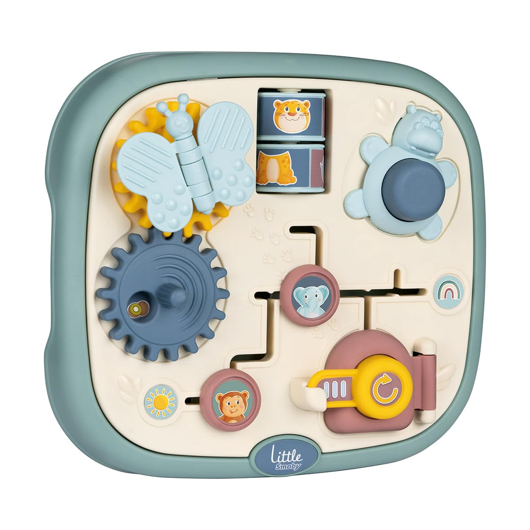 Smoby Little Activity Board ab 1 Jahr (23,5x25 cm) - Lern- &amp; Motorik-Spielzeug mit 5 Aktivitäten in