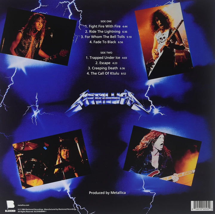 Ride the Lightning, Vinyl