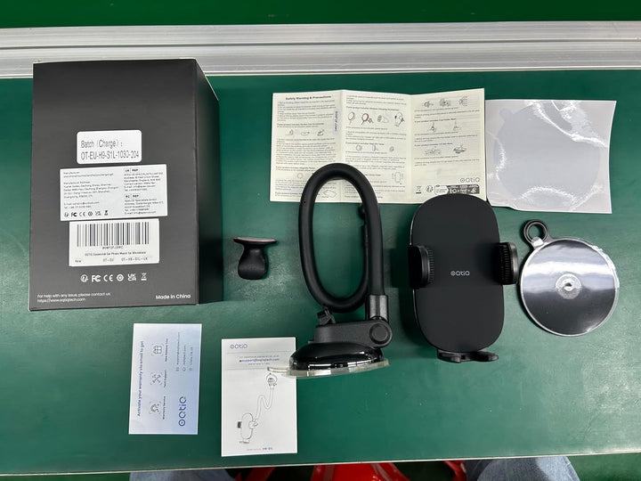 OQTIQ 13" Handyhalterung Auto Schwanenhals, Starke Saugnapf Handyhalterung für Armaturenbrett & Wind