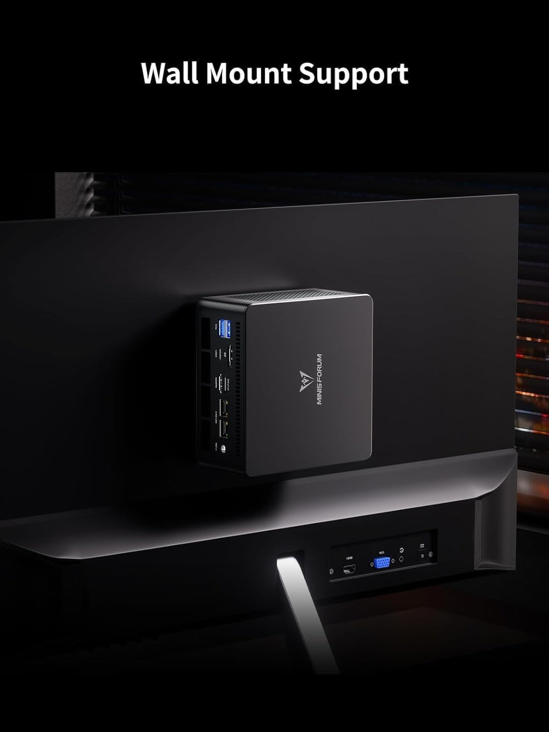 MINIS FORUM UM890 Pro Mini PC, AMD Ryzen 9 8945HS Prozessor, 8 Kerne/16 Threads bis zu 5,2 GHz, AMD