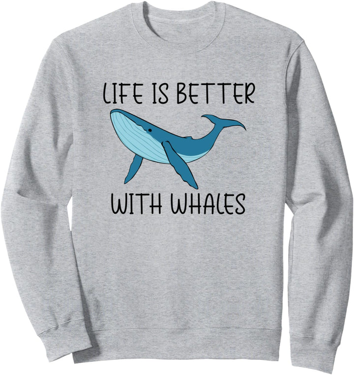 Leben mit Walen Natur Ozean Wildnis Sweatshirt