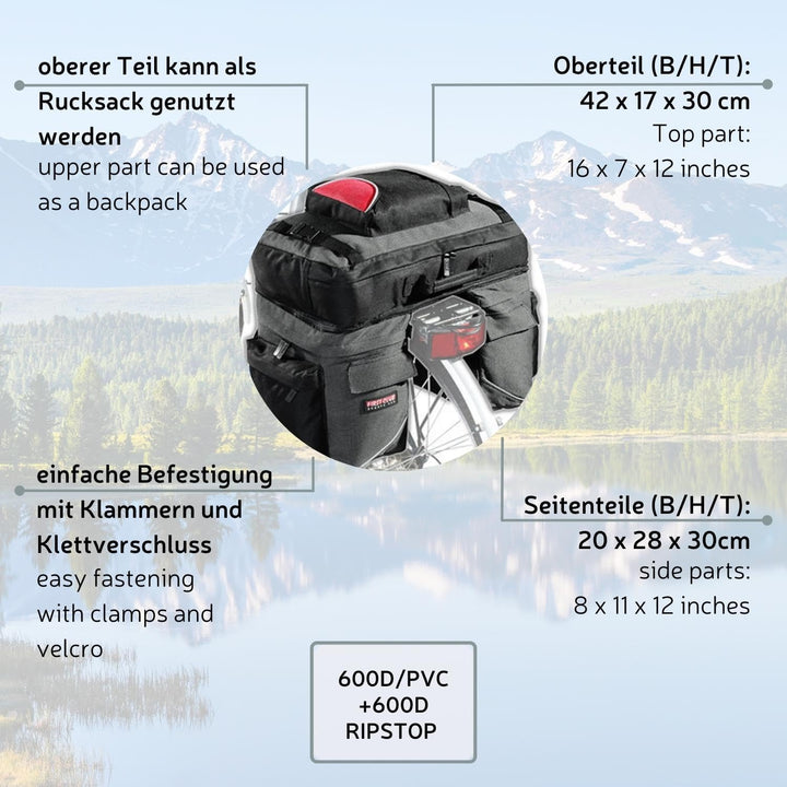 FIRST CLUB Multifunktions Fahrradtasche