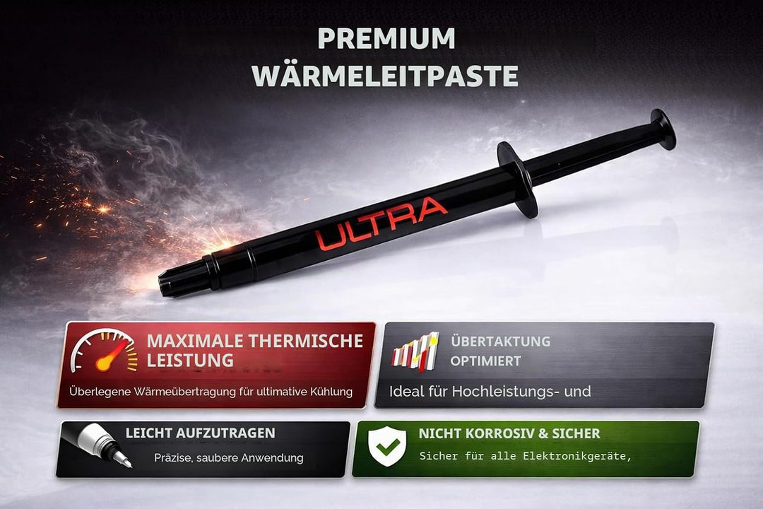 METALLIQ Performance Bundle 1g Flüssigmetall &amp; 3g Ultra Wärmeleitpaste für CPU GPU PS5 Gaming &amp; Serv