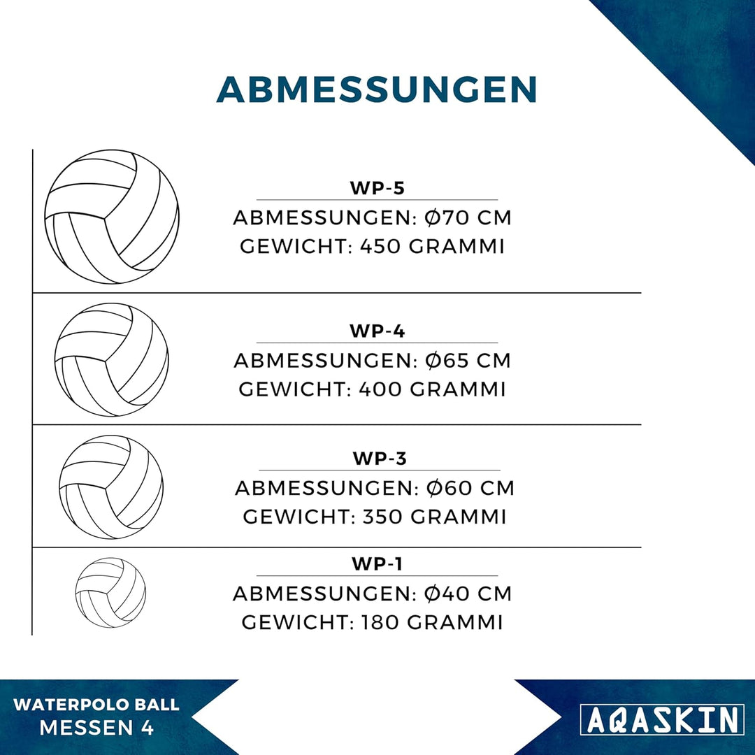 Professioneller Wasserball – Grösse 4 – Hohe Qualität – Extrem griffiges Gummi – Für Training und Sp