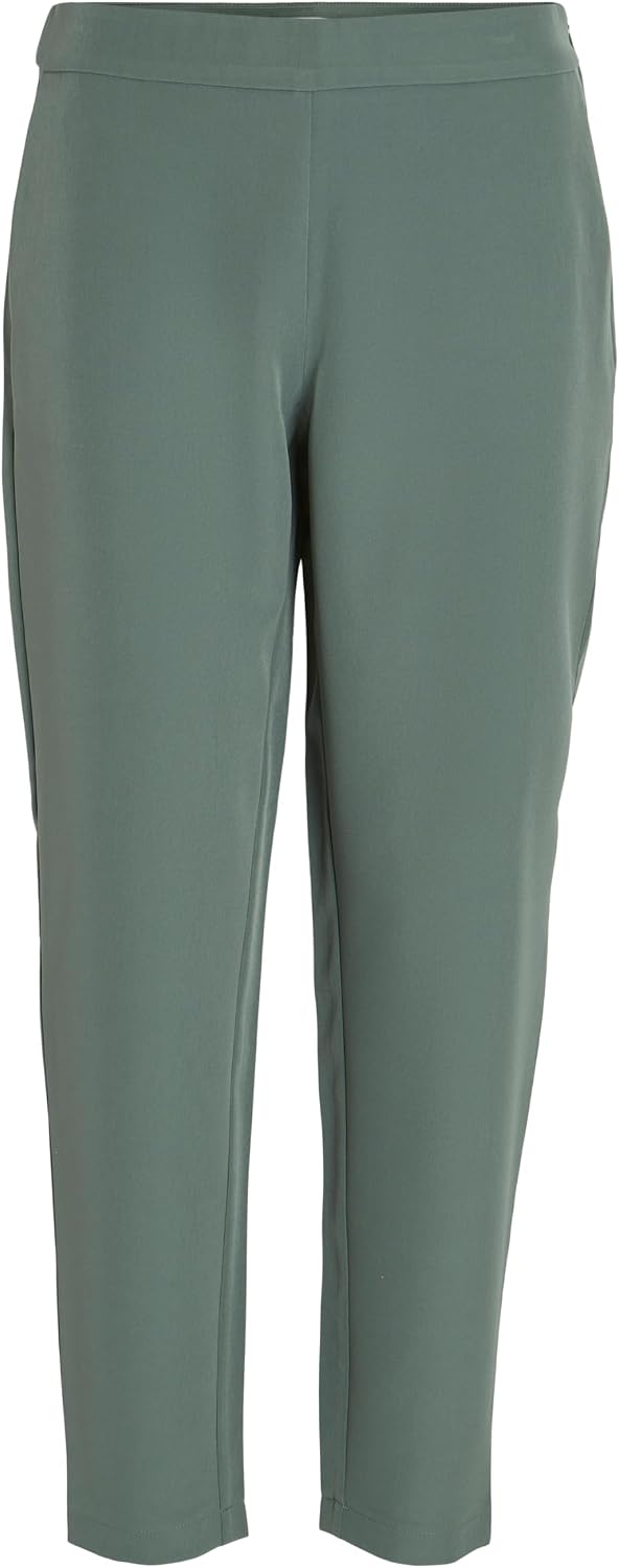 Vila Female Cropped Hose VICARRIE Mid-Rise 34 Duck Green, 34 Duck Green