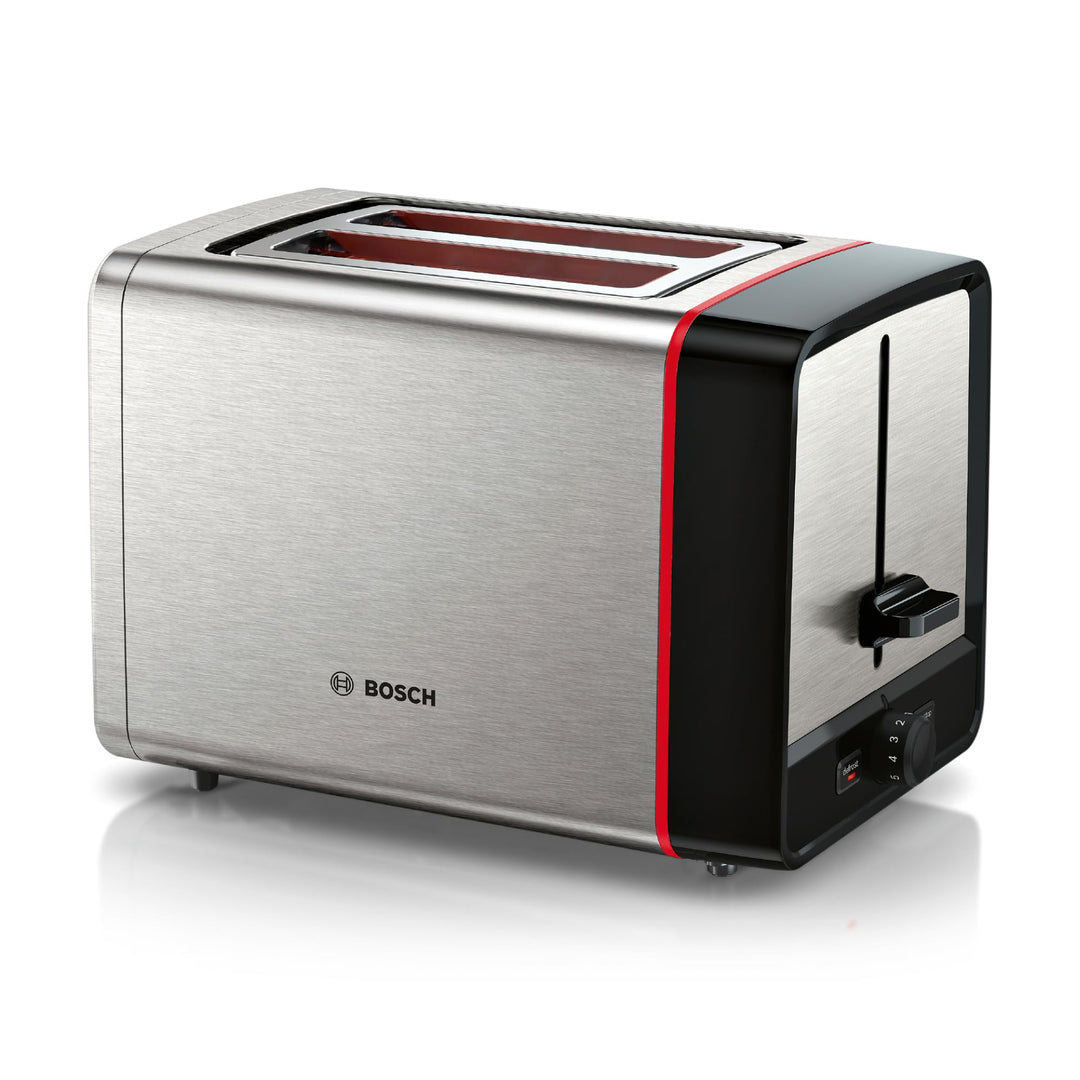 Bosch Kompakt Toaster MyMoment TAT6M420, entnehmbarer klappbarer Brötchenaufsatz, mit Auftaufunktion