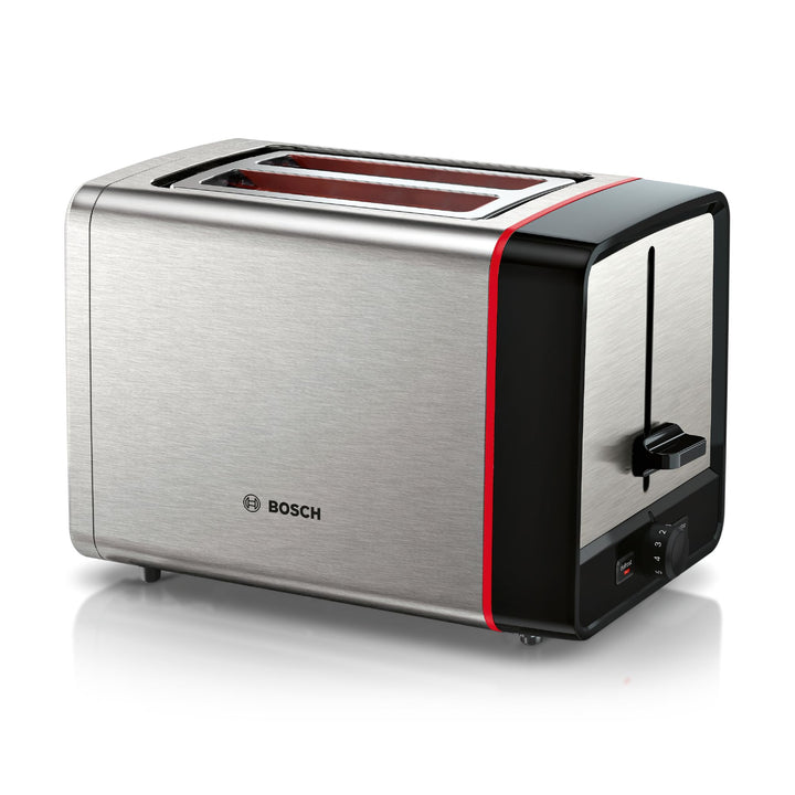 Bosch Kompakt Toaster MyMoment TAT6M420, entnehmbarer klappbarer Brötchenaufsatz, mit Auftaufunktion