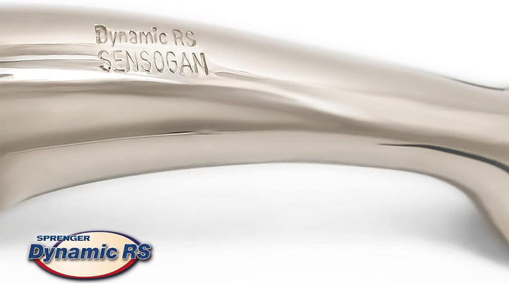 Sprenger Dynamic RS Olivenkopfgebiss mit D-förmigem Ring 16 mm doppelt gebrochen mit Glas-Kristall -