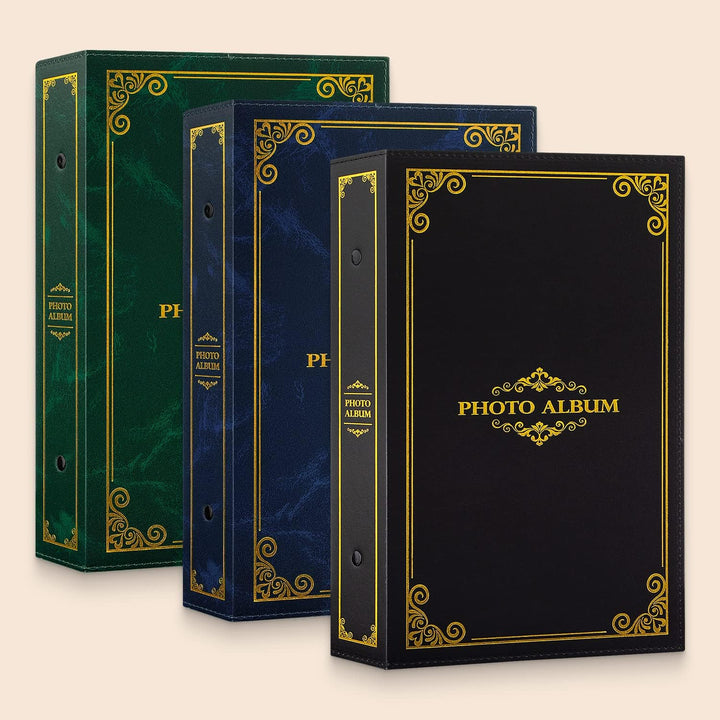 Lanpn Fotoalbum 10x15 300, Traditionell Kunstleder Einstecken Einsteckalbum für Querformat Fotos Bil