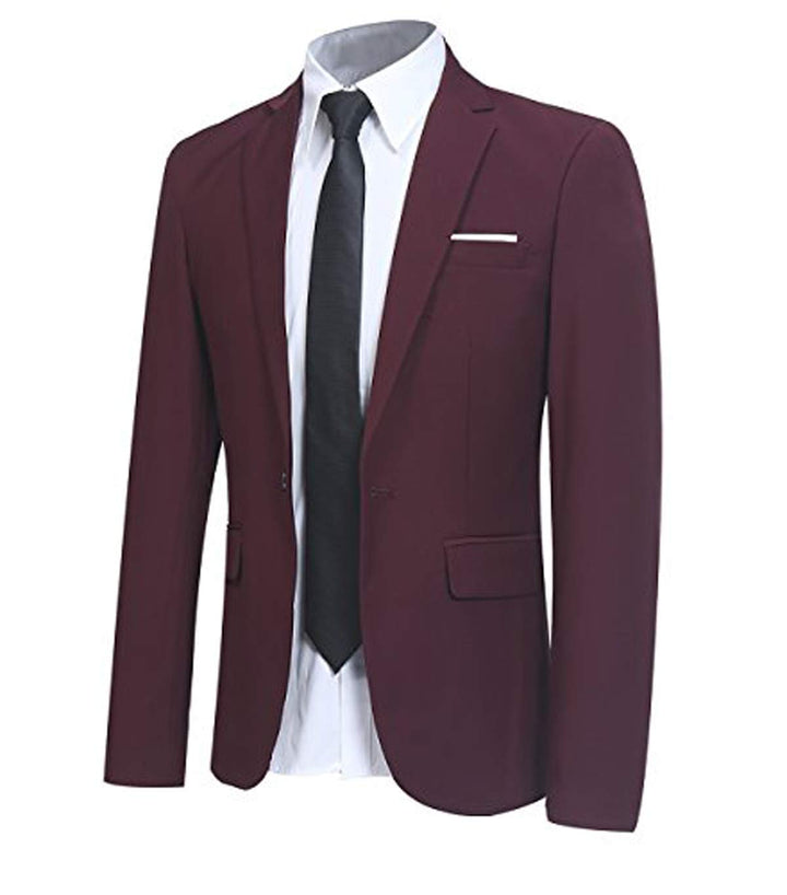 Allthemen Sakko Herren Slim Fit Sportlich Anzugjacke Herren Blazer für Business Hochzeit Freizeit S