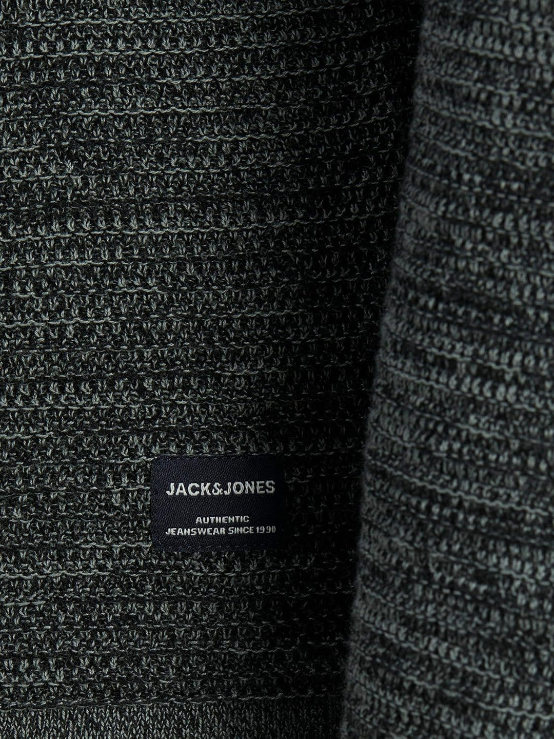 JACK & JONES Herren Jjtheo Knit Crew Neck Strickpullover S Black/Detail:twisted With Sedona Sage, S