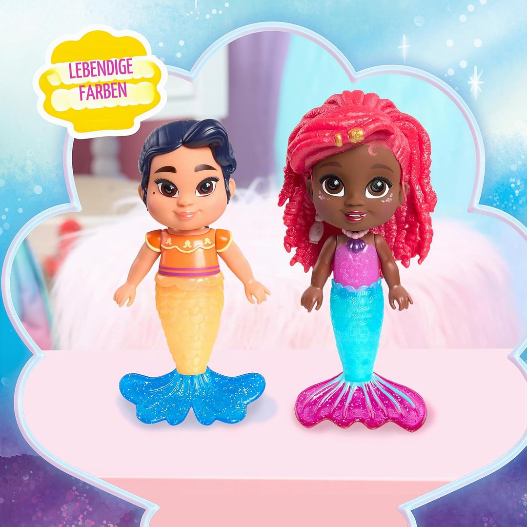 Just Play Disney Junior Arielle Meerjungfrau Deluxe Spielfigur mit Wechseloutfit (sort.), 19-teilig,