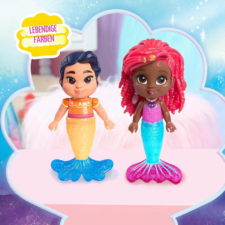 Just Play Disney Junior Arielle Meerjungfrau Deluxe Spielfigur mit Wechseloutfit (sort.), 19-teilig,