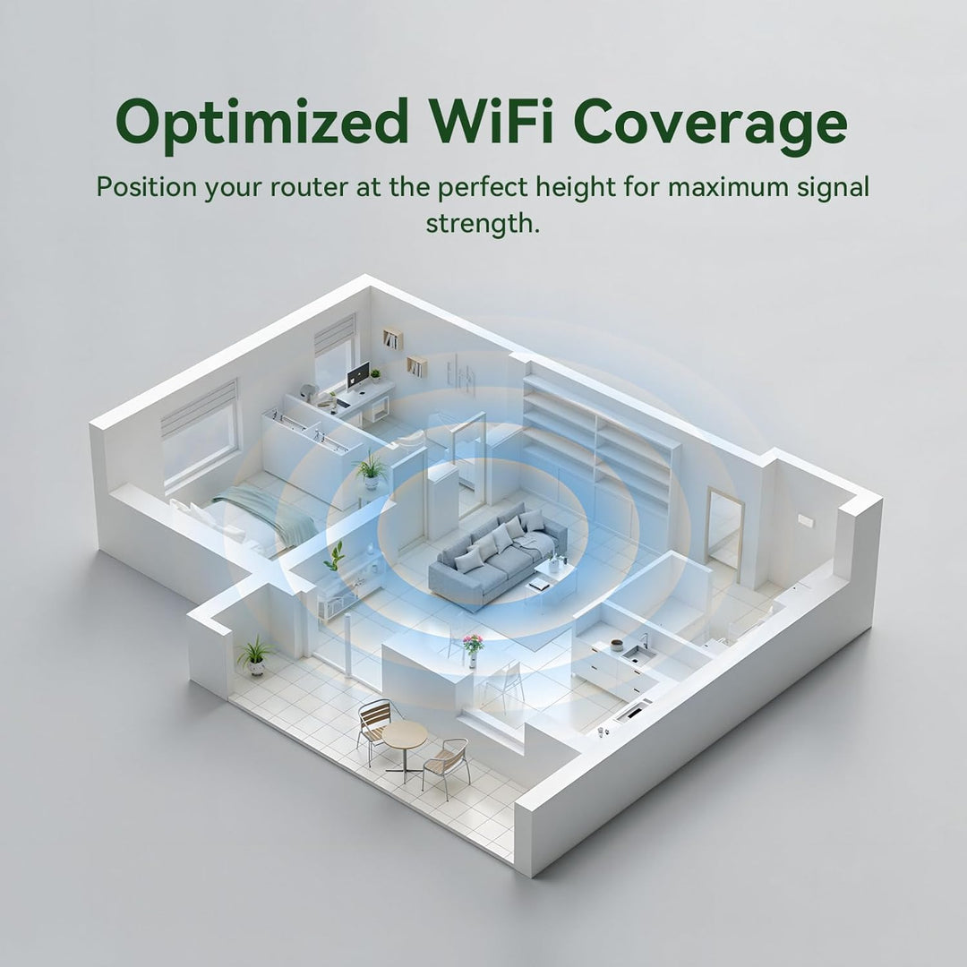 shinar Metall-Wandhalterungs-Set, kompatibel mit TP Link Deco BE23/ BE25/ BE3600/ BE5000 Mesh WiFi 7
