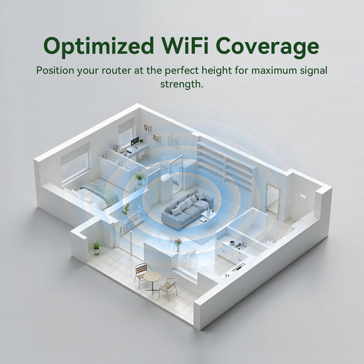 shinar Metall-Wandhalterungs-Set, kompatibel mit TP Link Deco BE23/ BE25/ BE3600/ BE5000 Mesh WiFi 7