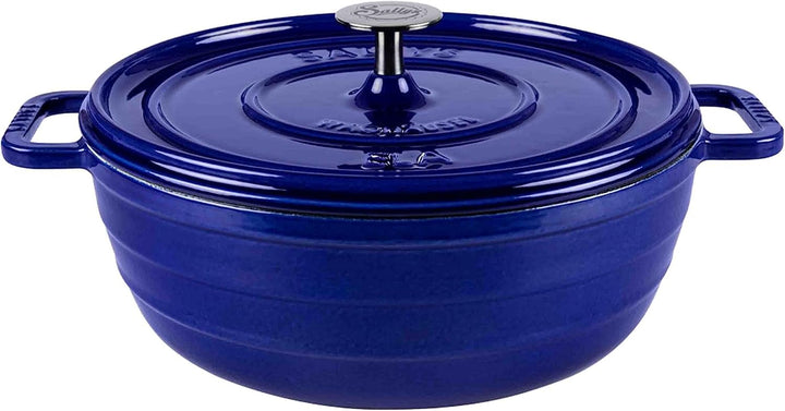 Sallys 'Ela' Deluxe Gusseisentopf - Robustes und Hochwertiges Kochjuwel für Perfektes Garen (Royal B