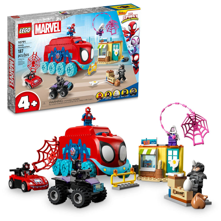 Lego Marvel Team Spidey's Mobile Headquarters 10791 Bauset – mit Miles Morales und Black Panther Min