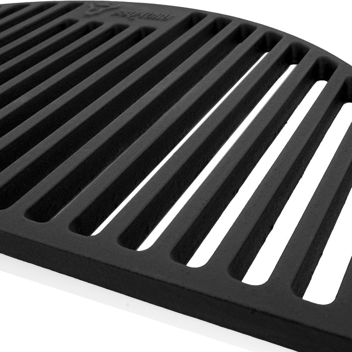 BBQ-Toro Gusseisen Grillrost für Kamado Keramikgrill (Ø 52 cm) | (L) 47 x (B) 23,5 cm | emailliertes