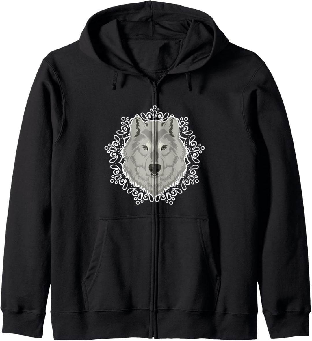 Outdoor Wolf Geschenk Wandern und Wölfe Kapuzenjacke