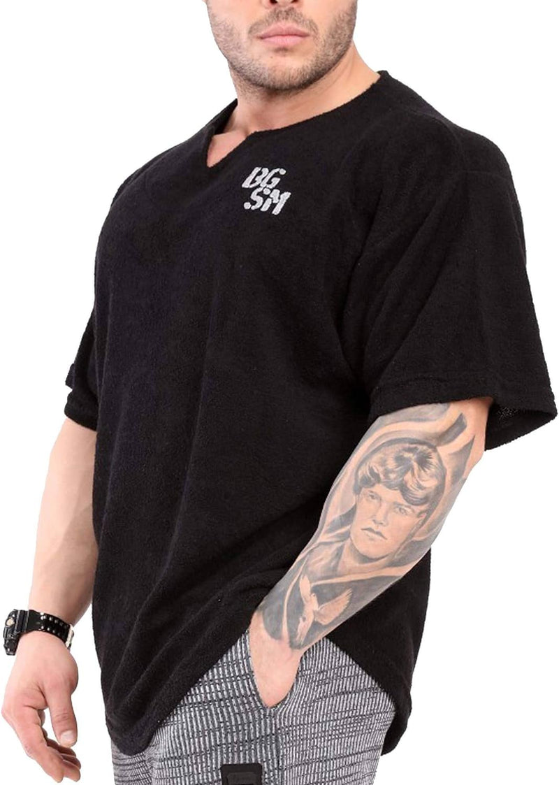 BGSM Sportswear Ragtop Rag Top Sweater T-Shirt Bodybuilding 3293 XL Grosse Grössen Tall Schwarz, XL