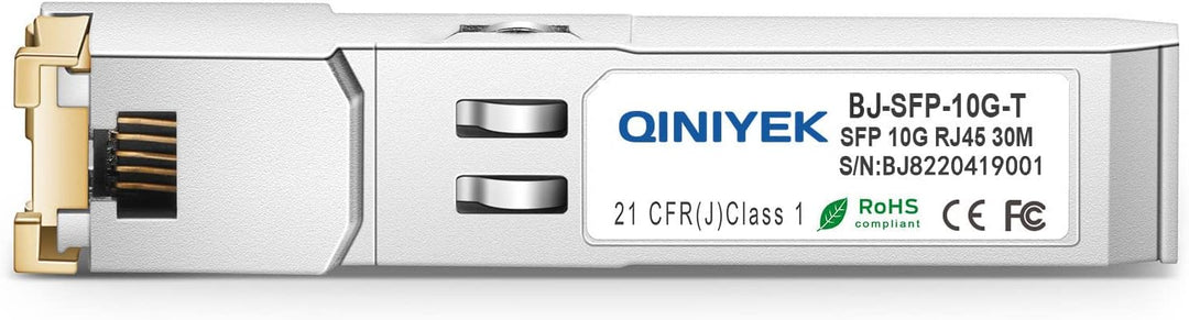 QINIYEK (2 Stück) 10GBase-T SFP+ Module, 10G SFP+ RJ45 Kupfer-Transceiver, kompatibel für Cisco SFP-