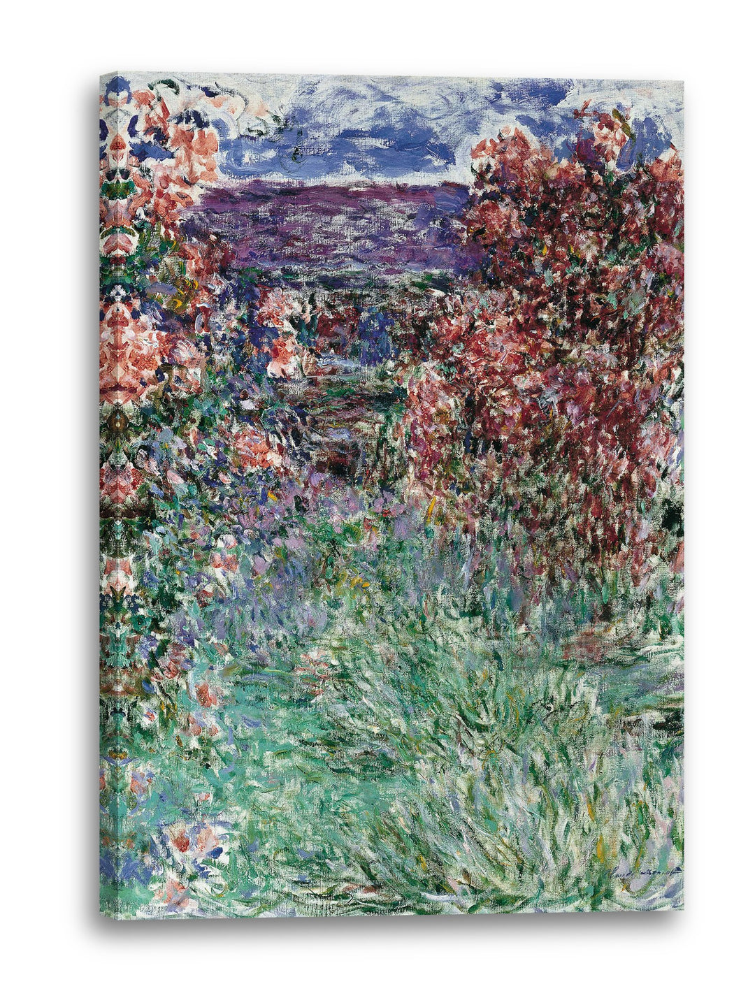Printed Paintings Leinwand (40x60cm): Claude Monet - Das Haus in den Rosen 40x60 cm, 40x60 cm