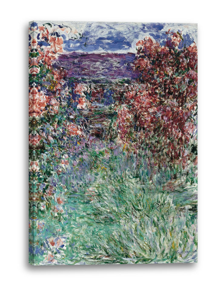 Printed Paintings Leinwand (40x60cm): Claude Monet - Das Haus in den Rosen 40x60 cm, 40x60 cm