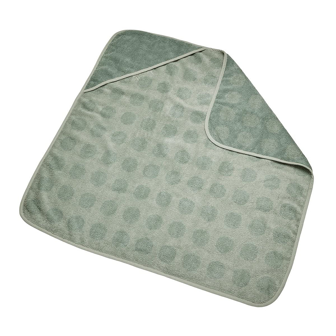 Leander Matty Wickelkissen + Topper + Hoodie Kaputzentuch in der Farbe sage green