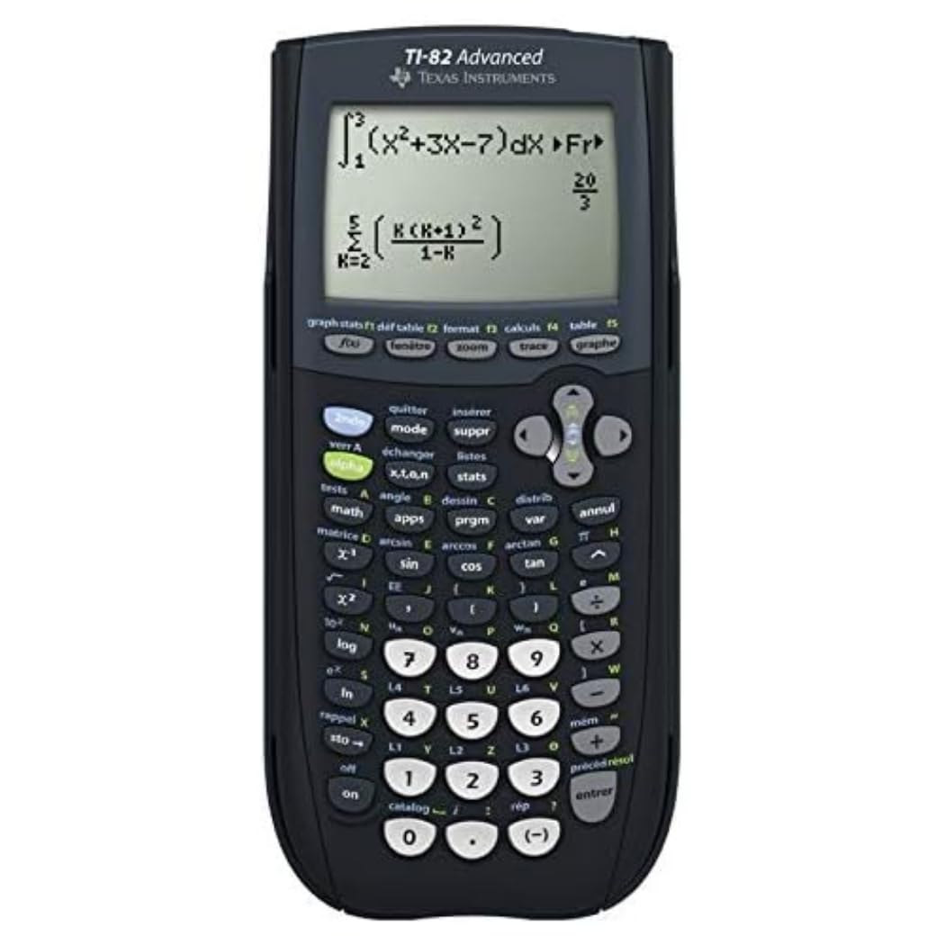 Texas Instruments TI-82 ADVANCED Grafikrechner (8-zeilig), nur mit französischer Anleitung und Sprac