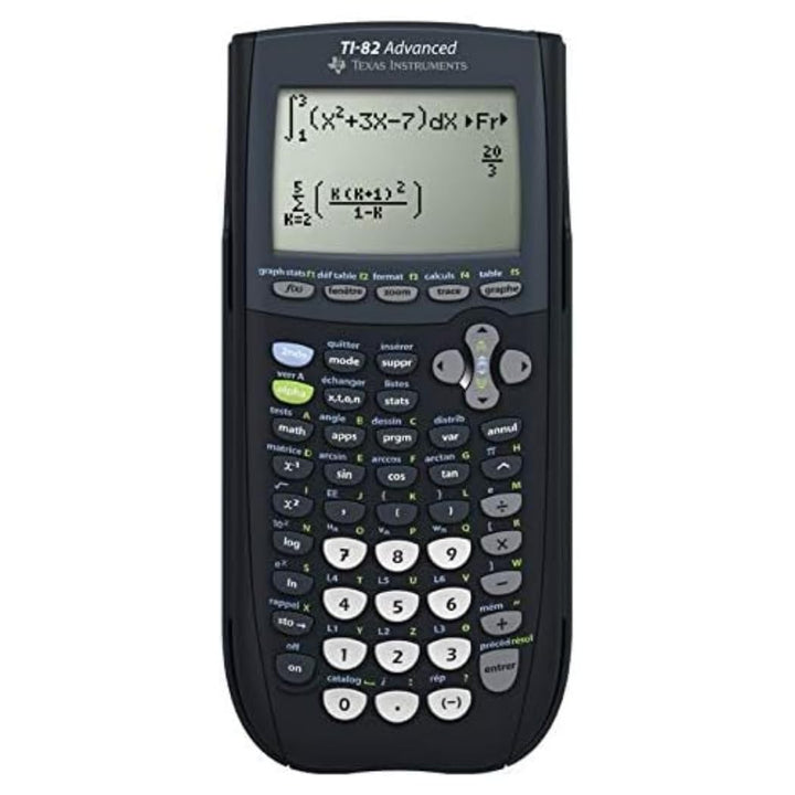 Texas Instruments TI-82 ADVANCED Grafikrechner (8-zeilig), nur mit französischer Anleitung und Sprac
