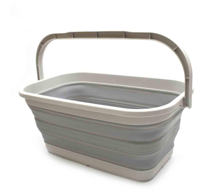 SAMMART 11,6L zusammenklappbarer Eimer (Grau, 1) Grau 1, Grau 1