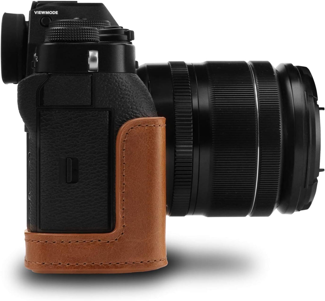 MegaGear MG1551 Fujifilm X-T3 (XF23mm - XF56mm & 18-55mm Lens) Ever Ready Echtleder Kamera-Case mit