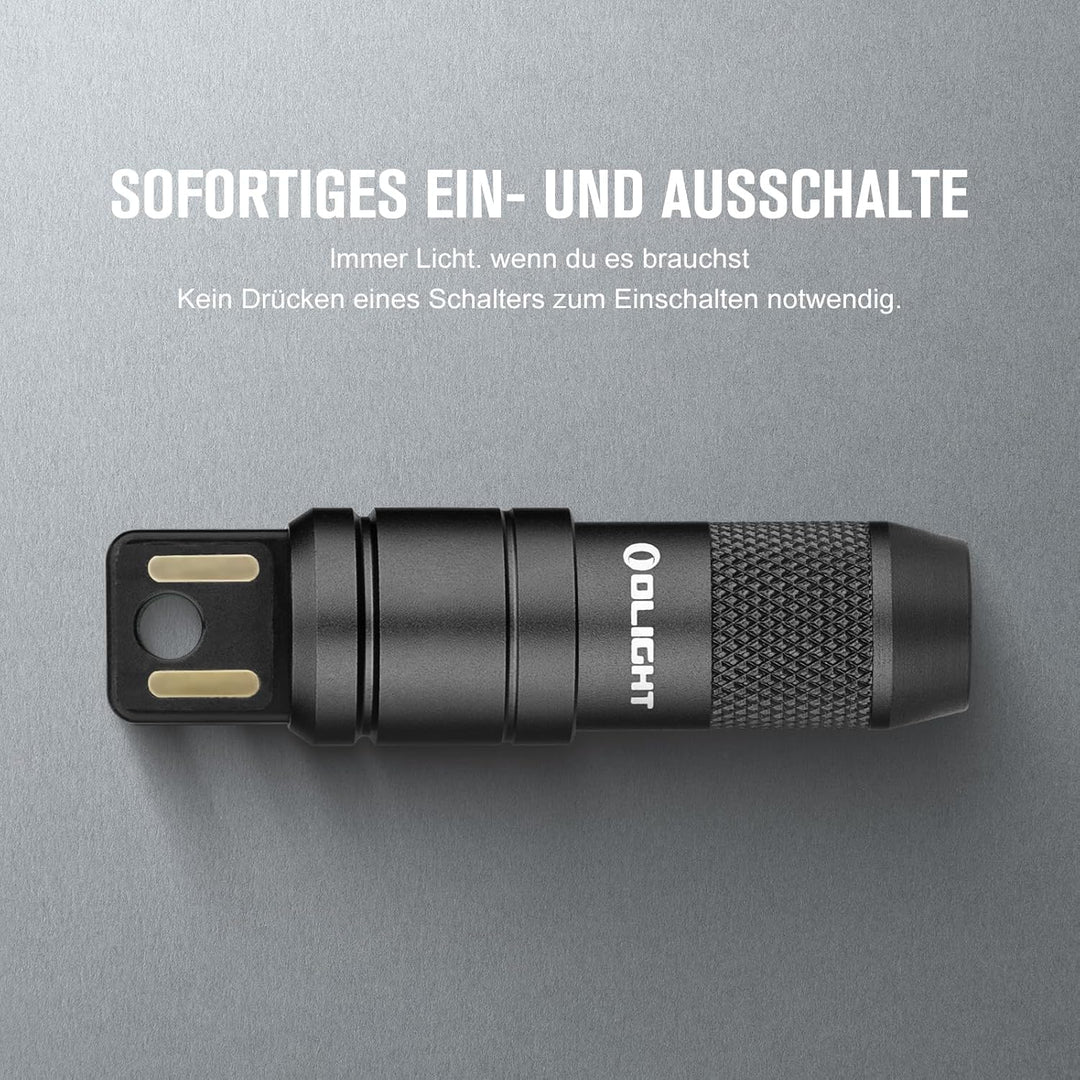 OLIGHT iMini 2 Mini LED USB-Aufladbare Taschenlampe Schlüsselhänger mit magnetischen Basis, 50LM 19,