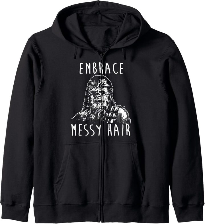 Star Wars Chewbacca Embrace Messy Hair Transparent Kapuzenjacke