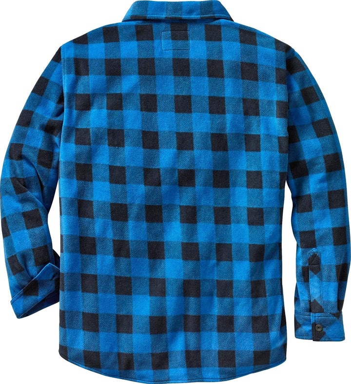 Legendary Whitetails Navigator Fleece-Herrenhemd mit Knopfleiste, S Liberty Buffalo Plaid Blue