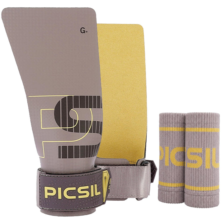 PICSIL Falcon Grips Set, Carbonfaser Grips für Chalk | Grips-Set mit Handgelenkbandagen und Tasche.